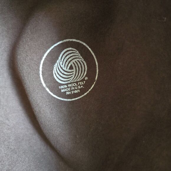 Dorfman Pacific Hat 100% Wool Brown Fedora Hat, Size M, Made in USA, Excellent - Picture 4 of 8